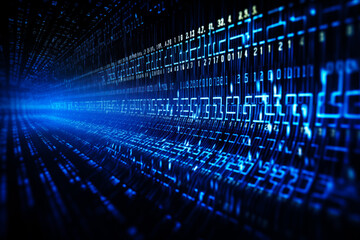Dynamic Digital Data Stream - Abstract Computer Background