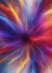 Background image is an explosion of colored paints, festival of colors.