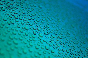 Blue background with droplets. Abstract background. 