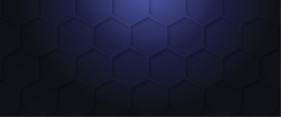 metal honeycomb, futuristic metal hexagon geometric pattern with radial gradient overlay, eps vector design for background, banner, flyer
