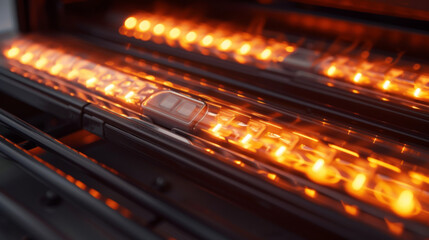 A detailed shot of the multiple heat settings available ranging from gentle warmth to extra heat for particularly cold nights.