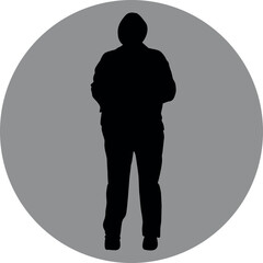 Silueta operario - trabajador - obrero