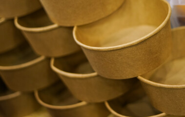 Eco friendly packaging. Close up. 