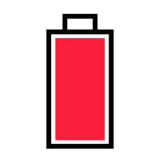 Battery Flat Icon Indicator design vector 