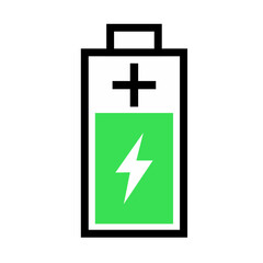 Battery Flat Icon Indicator design vector 