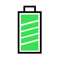 Battery Flat Icon Indicator design vector 