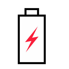 Battery Flat Icon Indicator design vector 