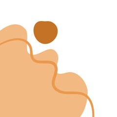 Corner Abstract Waves Border Aesthetic Vector Design