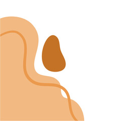 Corner Abstract Waves Border Aesthetic Vector Design