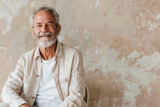 Joyful Wisdom: Smiling Senior Man Embracing Life