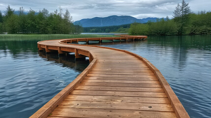 Wetland Path Serene: Croaking Frogs Symphony