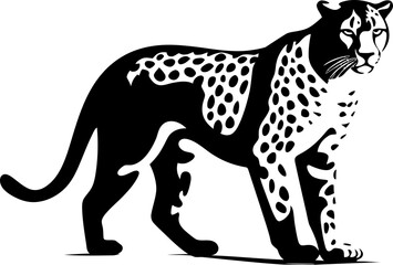 Handdrawn cheetah drawing 