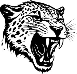 Handdrawn cheetah drawing 