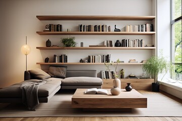 Floating Wooden Shelf Ideas for Modern Living Rooms: Sleek Designs & Chic Decor