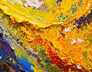 background bright color multicolored oil paint on surface