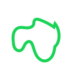 Colourful Abstract shapes outlines