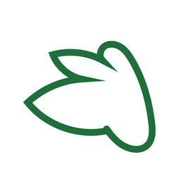 Colourful Abstract shapes outlines