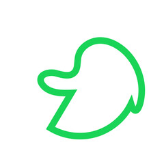 Colourful Abstract shapes outlines