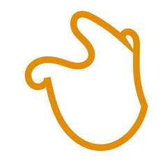 Colourful Abstract shapes outlines