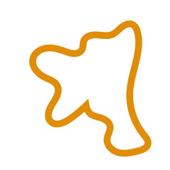 Colourful Abstract shapes outlines