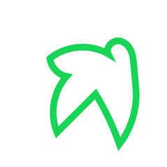 Colourful Abstract shapes outlines