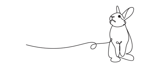 Bunny line art