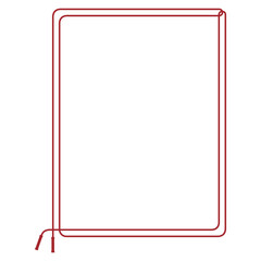 Red border frame