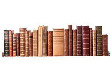 Explore Encyclopedias in a Sole Isolated on Transparent Background PNG.