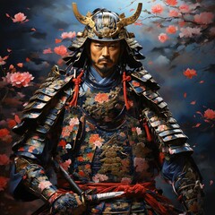 Fototapeta premium Untitled design - 4Samurai warrior. 