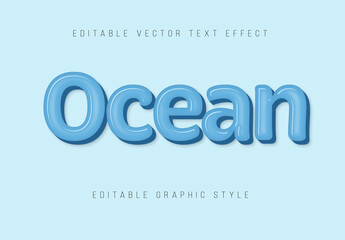 Ocean Editable Text Effect
