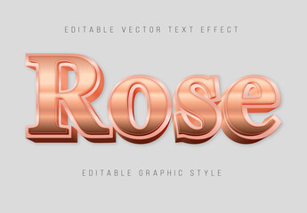 Rose Editable Text Effect