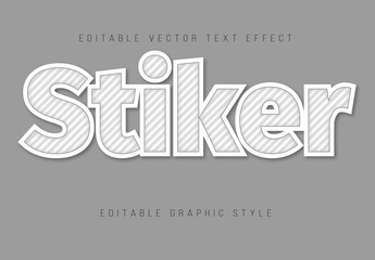 Sticker Editable Text Effect