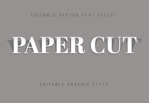 Paper Cut Editable Text Effect