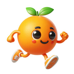 Obraz premium Funny Orange Girl Png Fruits Clipart Sticker Design, summer spring fruit orange shirt day clipart png design