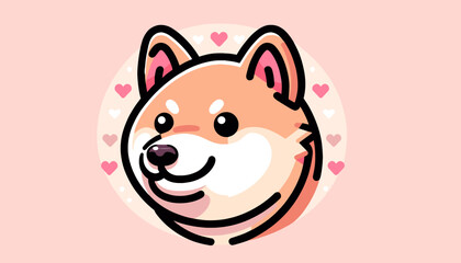 Cute dog image concept