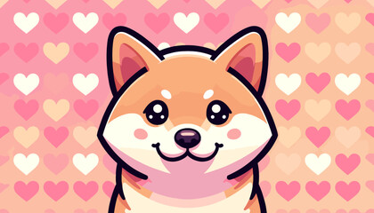 Cute dog image concept