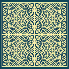 Islamic seamless pattern shape gold arabesque floral background