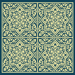 Islamic seamless pattern shape gold arabesque floral background