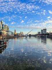 Beautiful aerial footage of Plaza de Mayo, the Casa Rosada Presidents house, The Kirchner Cultural Centre, in Puerto Madero. Buenos Aires, Argentina.
