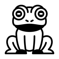 frog glyph icon