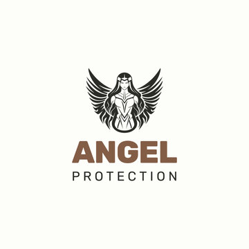 angel logo vector good use beauty salon