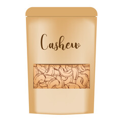 Cashew nuts in a package