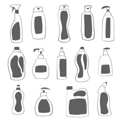 Set of bottle product design. collection of liquid bottle. Set of bottle product design. collection of liquid bottle
