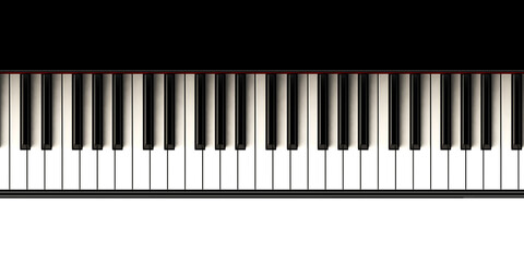 piano keys, music, png transparent background - 739643457
