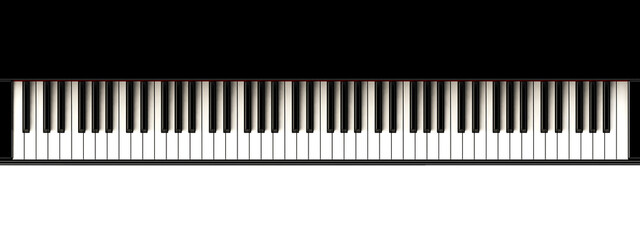 piano keys, musical instrument, png transparent background - 739643482