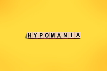 Hypomania, bipolar disorders, mental health concept