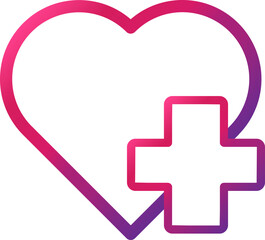 love gradientstyle  icon