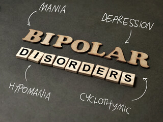 Bipolar disorders, mental health concept