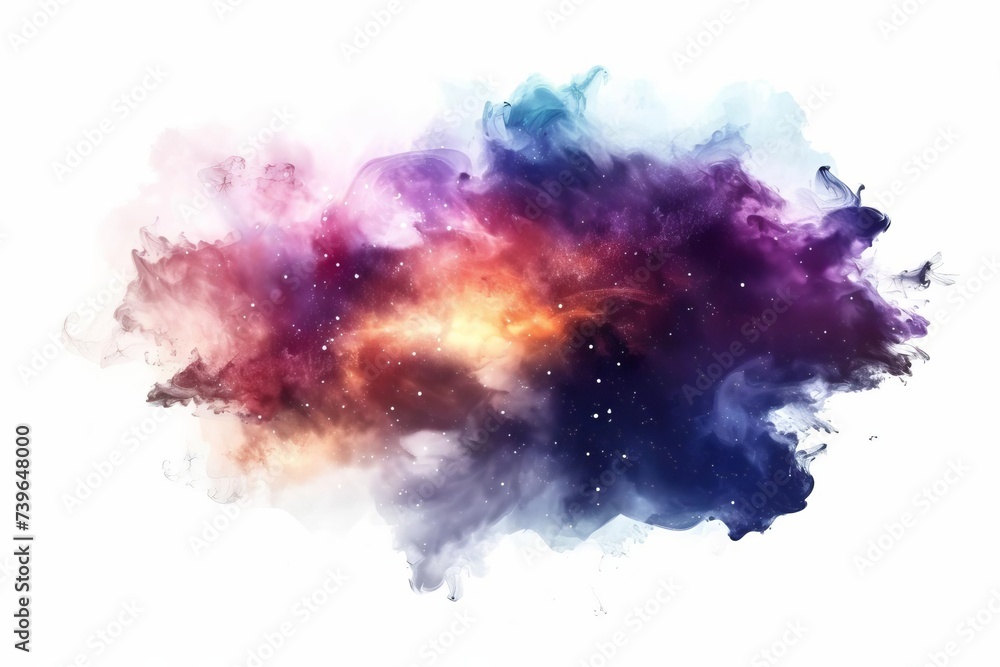 Canvas Prints cosmic nebula stunning space galaxy with stars and vibrant colors universe exploration background
