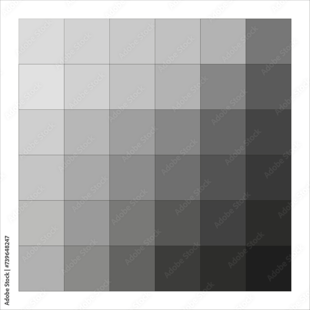 Poster monochrome gradient of squares. geometric pattern with shades of gray. subtle contrast and sophistic